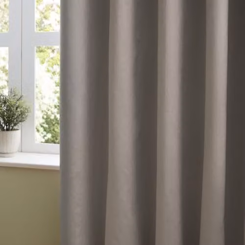 Riva Home Silver Velvet Blackout Eyelet Curtains W: 117 cm, H: 137 cm – 2