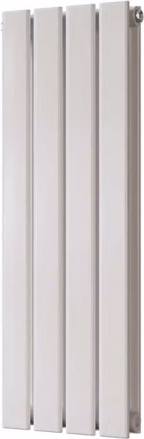 UK Radiators Typhoon White Flat Tube Horizontal Designer Radiator, W: 27.2 cm, H: 80 cm
