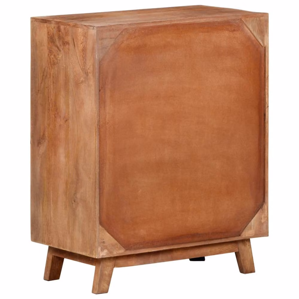 Berkfield Home Rustic Solid Mango Wood Sideboard in Brown, W/D/H: 61 x 35 x 76 cm – 2