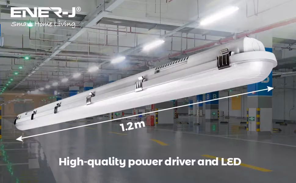 ENER-J LED Non-Corrosive IP65 Batten Light, 40W, White, Diameter: 25 cm, Height: 19 cm – 3