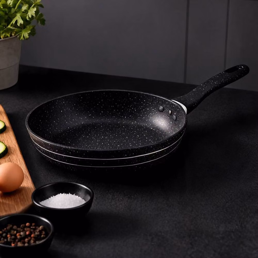 Royalford Smart Non-Stick Frying Pan with Durable Granite Coating, Black, 26 cm – 2