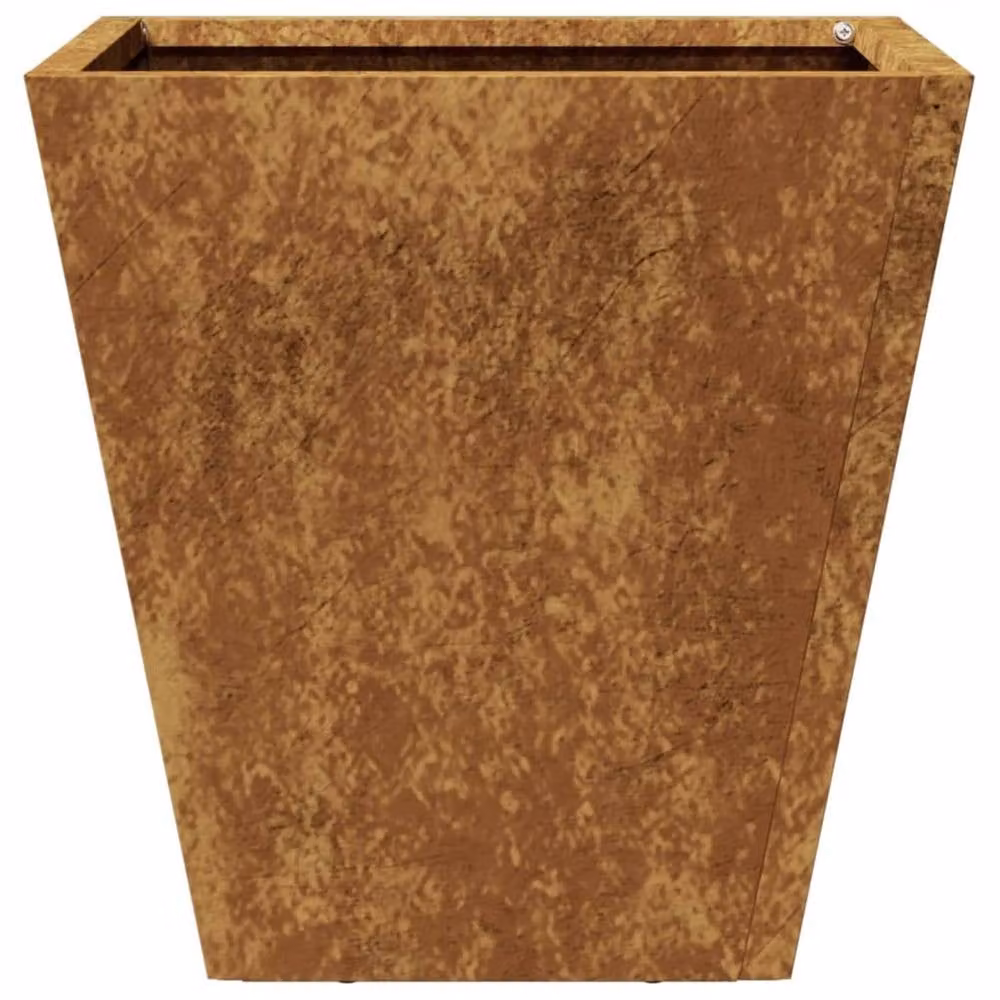 Berkfield Home Garden Corten Steel Planter Tubs in Brown, 2 Pack, W/D/H: 30 x 30 x 30 cm – 4