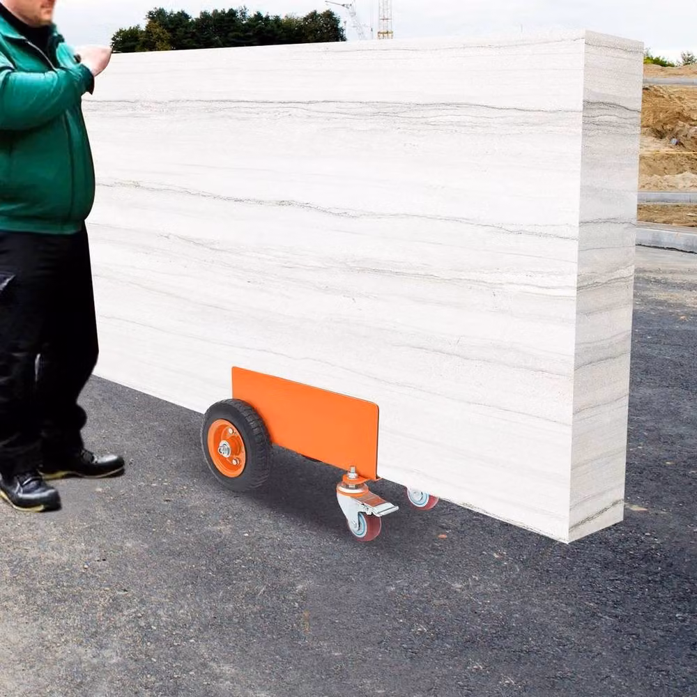 SPETLEK Orange Panel Dolly with 8in Pneumatic Wheels, 661 Lbs Capacity, W: 1000 cm, D: 52 cm – 4