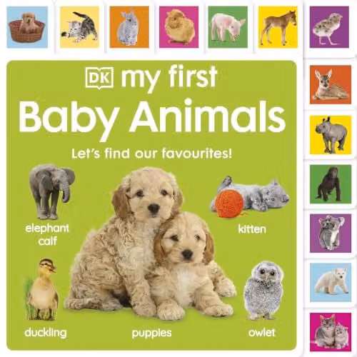 DK My First Baby Animals Let's Find Our Favourites Multicolour Board Book – 1