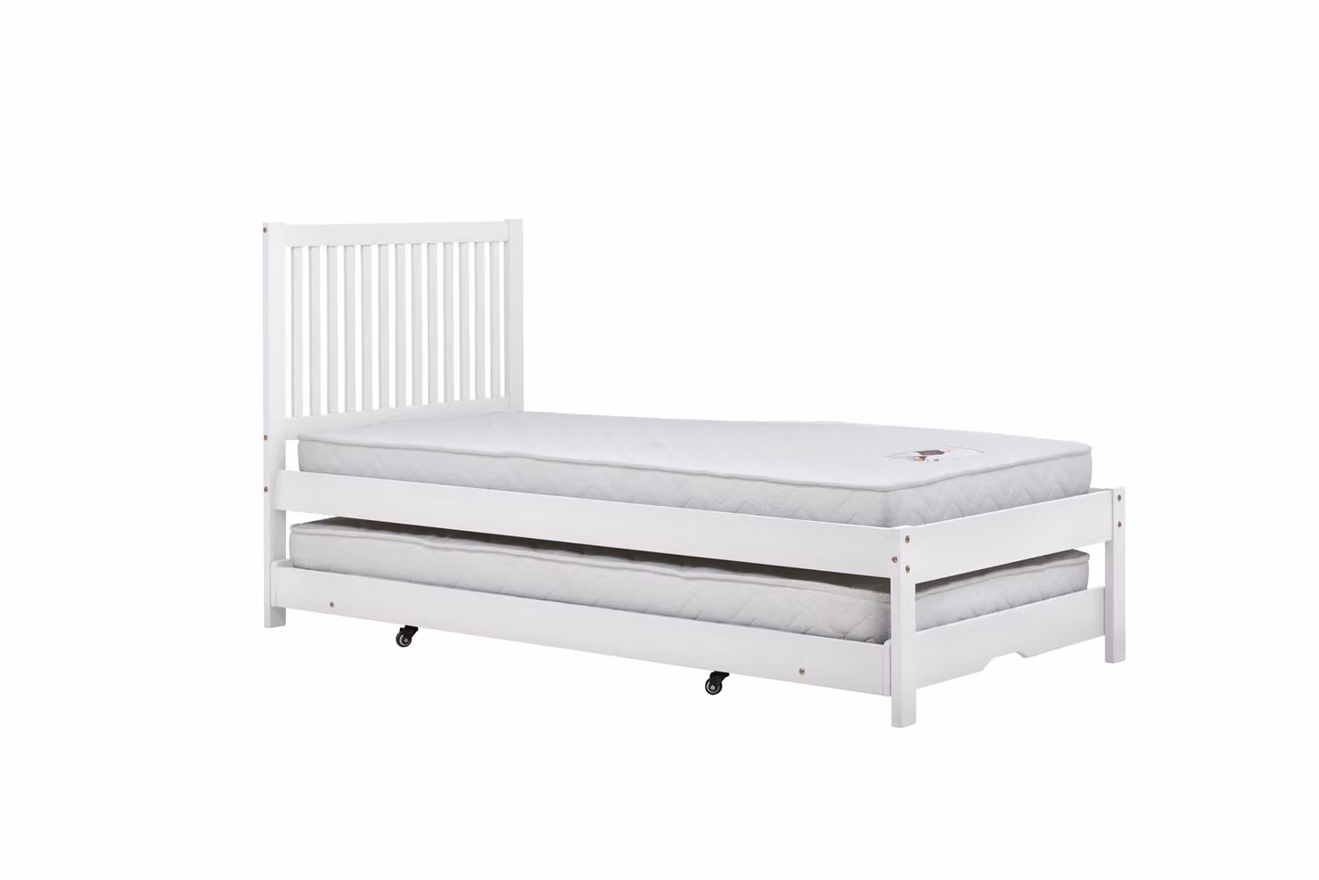 Birlea Buxton White Solid Wood Single Guest Bed Frame W/D/H: 90 x 190 cm – 4