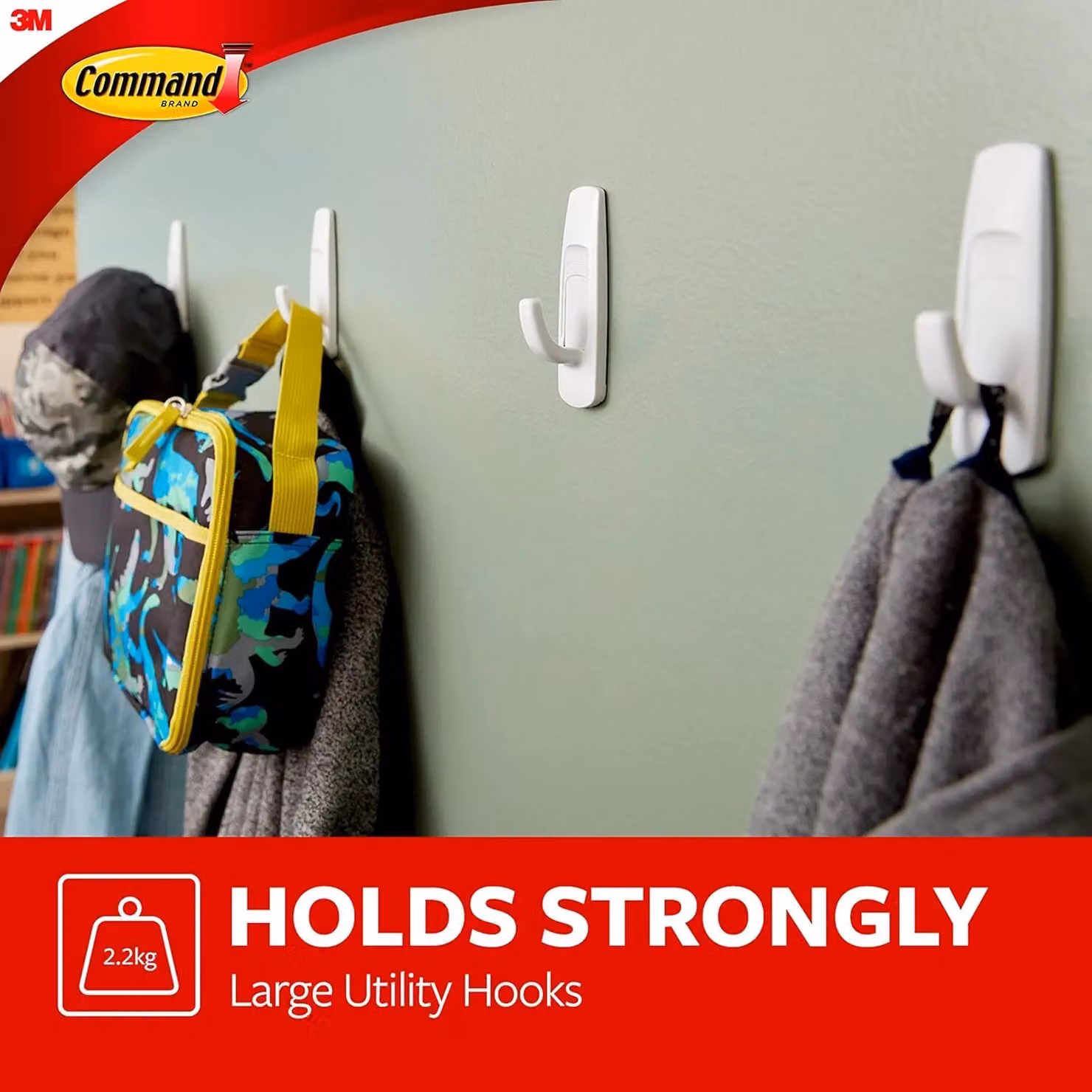 3M Command Large White Plastic Utility Hook – 3