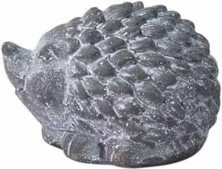 Minster Hedgehog Ornament, Grey Concrete, L10 x W8 x H7 cm – 1