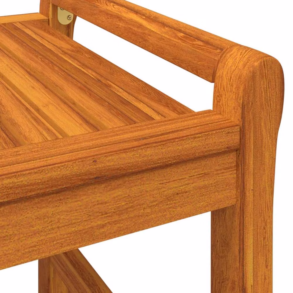 Berkfield Home Beautiful Rectangular Coffee Table in Brown Oiled Acacia Wood W/D/H: 100 x 50 x 50 cm – 4