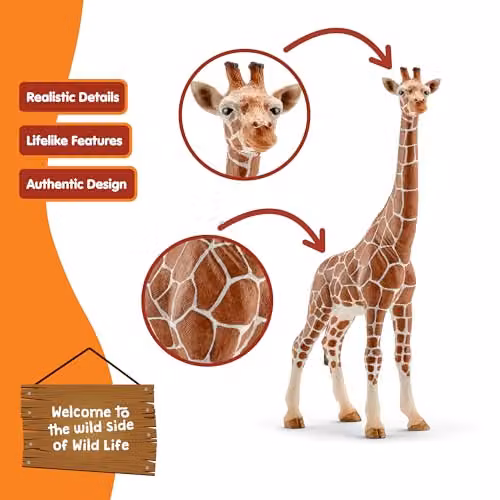 Schleich Wild Life African Giraffe Toy Figurine, Brown – 2