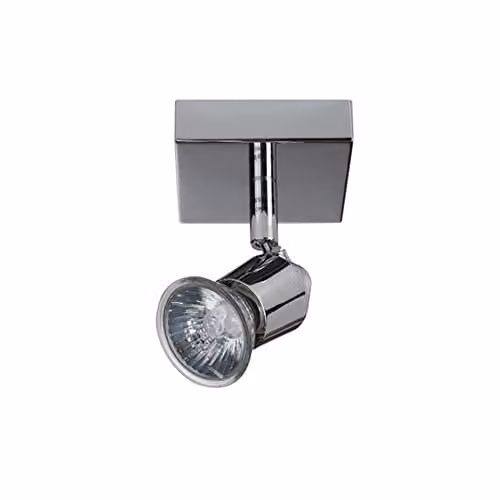 Netlighting Bomba Single LED Ceiling Spotlight in Chrome and Silver – 1