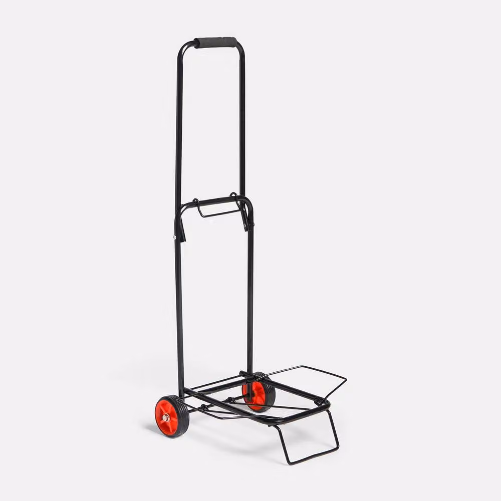 OHS Heavy Duty Metal Folding Trolley and Portable Camping Hand Truck in Black – 3