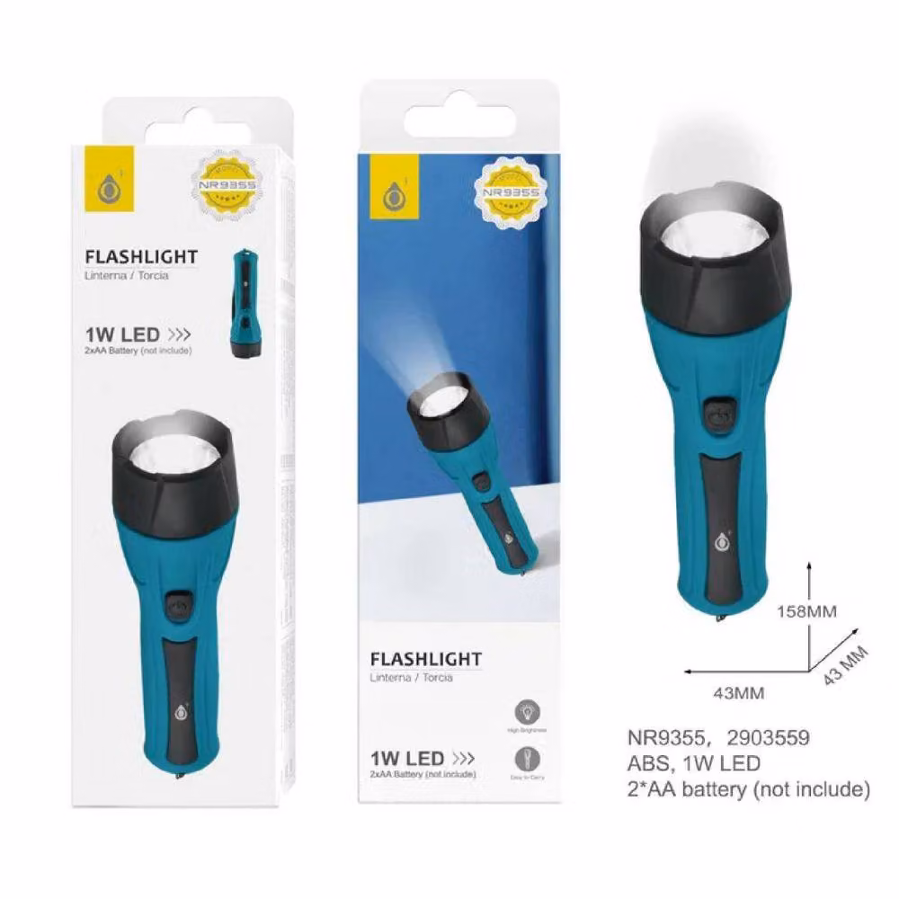 Dragodirect Dual Colour LED Flashlight in Teal and Blue – 3