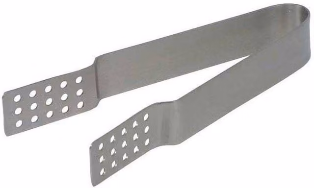 Dexam Stainless Steel Tea Bag Tongs, Silver, 13 cm