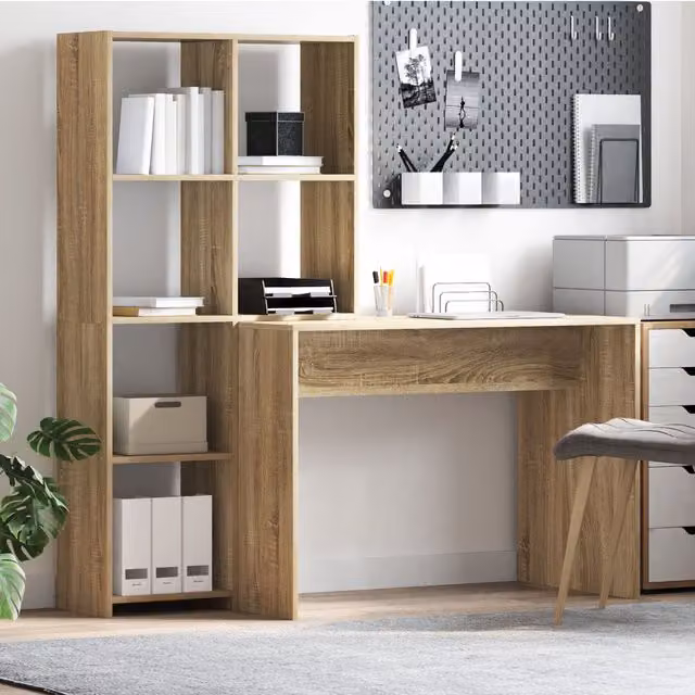 Berkfield Home Modern Storage Shelf with Sonoma Oak Finish in Brown