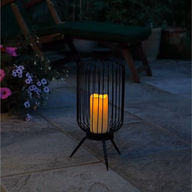 Noma Solar Wire Lantern in Black
