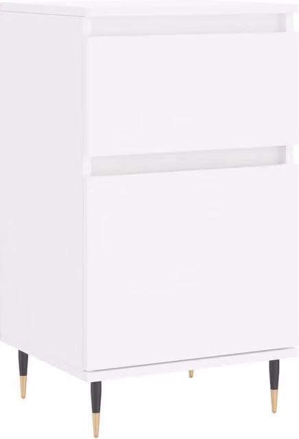 Berkfield Home Classic White Sideboard, W/D/H: 40 x 35 x 70 cm