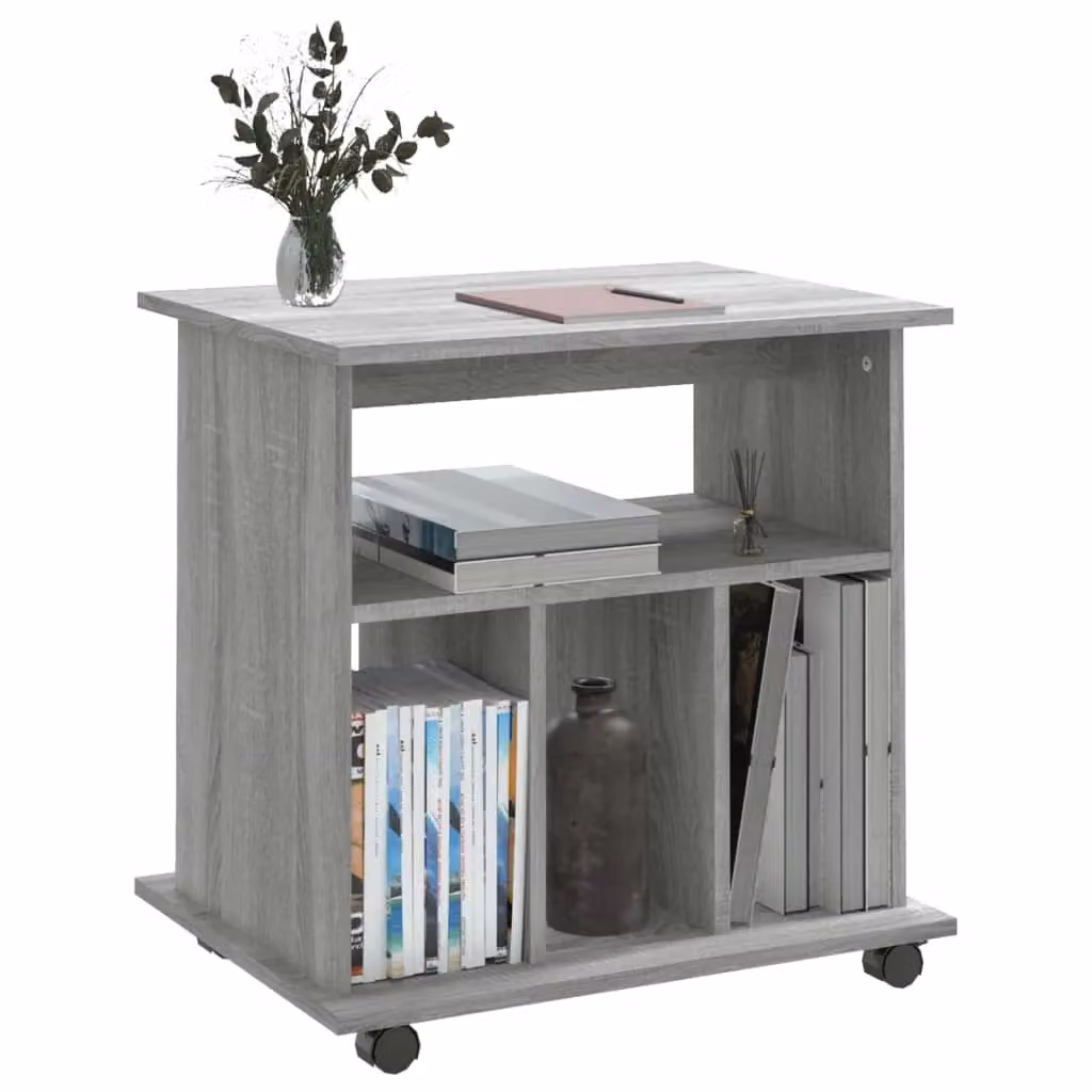 Berkfield Home Rolling Cabinet in Grey Sonoma, W/D/H: 60 x 45 x 60 cm – 3