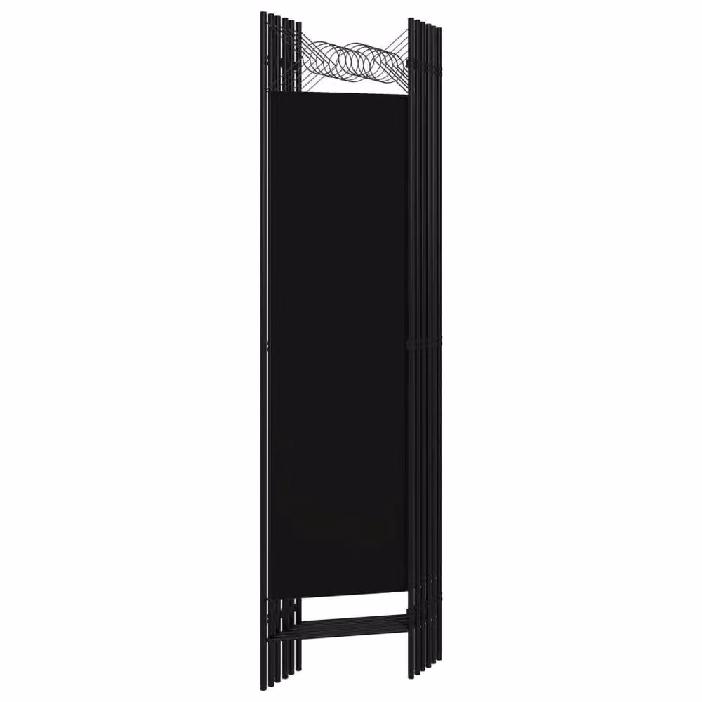 Berkfield Home Practical 6-Panel Room Divider in Black, W/H: 180 x 240 cm – 2