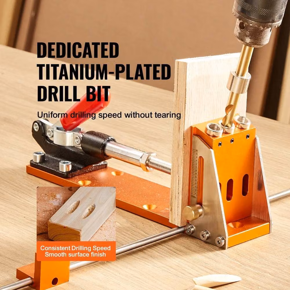 VOGREX Pocket Hole Jig Kit Joinery Woodworking System in Orange – 3