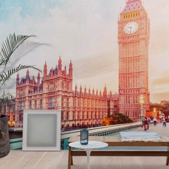 Grandeco City Mural Multicolour and Black Textured Wallpaper