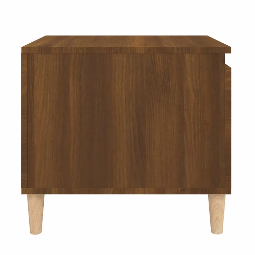 Berkfield Home Brown Oak Coffee Table, W/D/H: 100 x 50 x 45 cm – 4