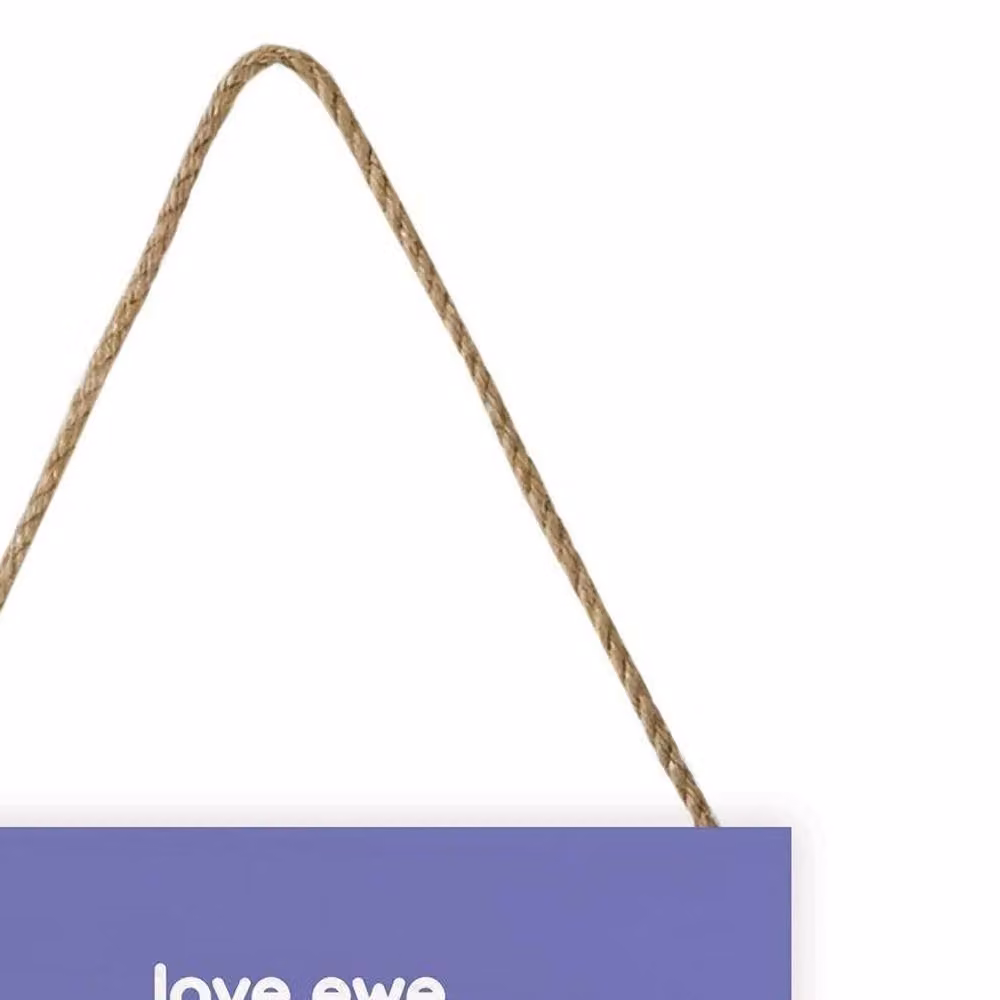 Herdy Love Ewe Purple Wooden Hanging Wall Plaque – 2