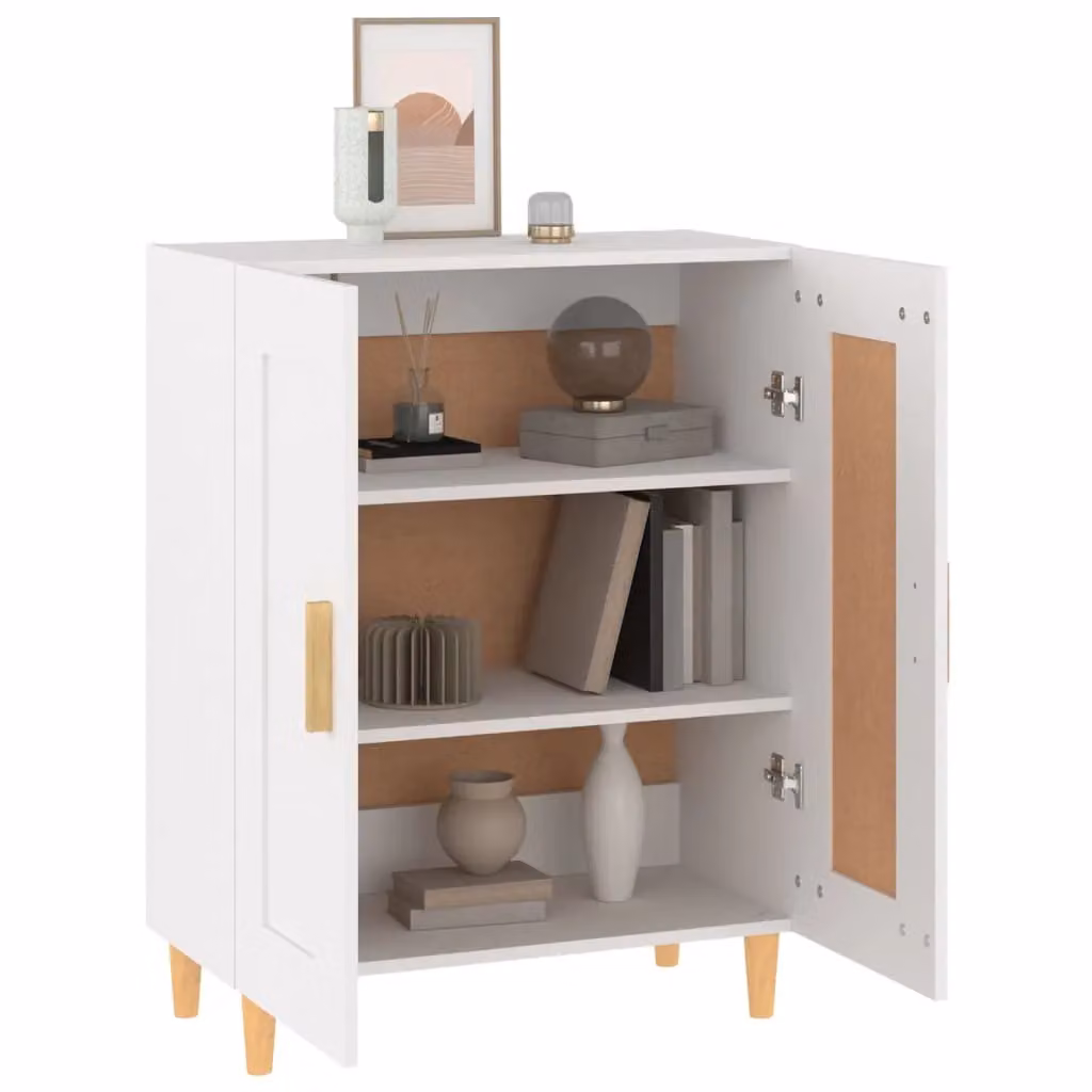 Berkfield Home Classic White Sideboard in Matt MDF, W/D/H: 69.5 x 34 x 90 cm – 3