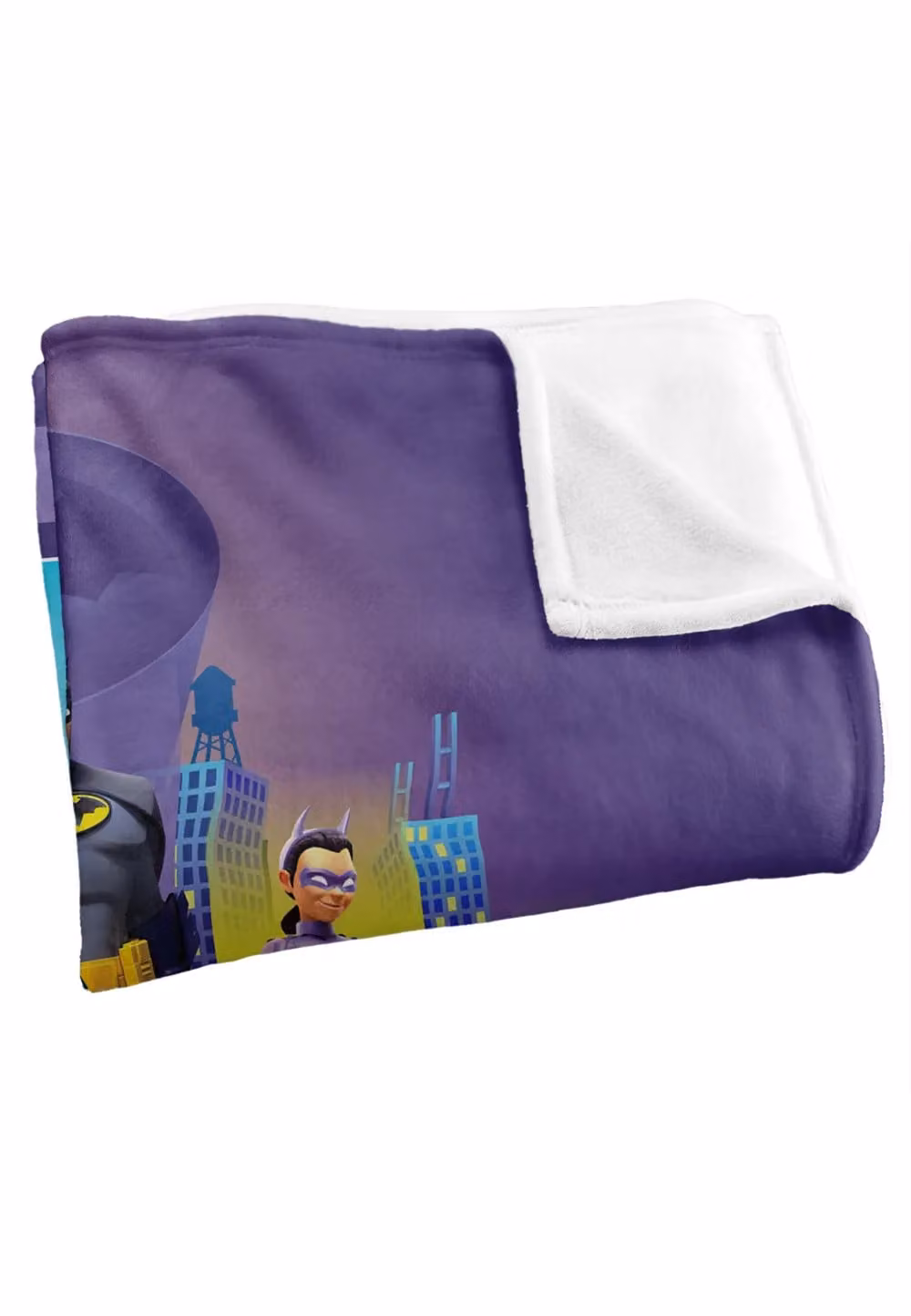 DC Comics Batwheels Bam Coming at You Blanket, White and Multicolour, W: 152 cm, D: 127 cm – 3