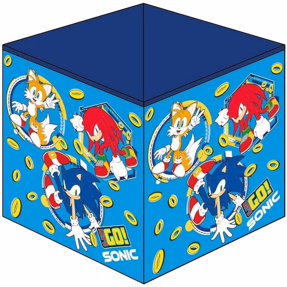 Sonic the Hedgehog Fabric Storage Box Pack of 2 in Blue and Multicolour – 2