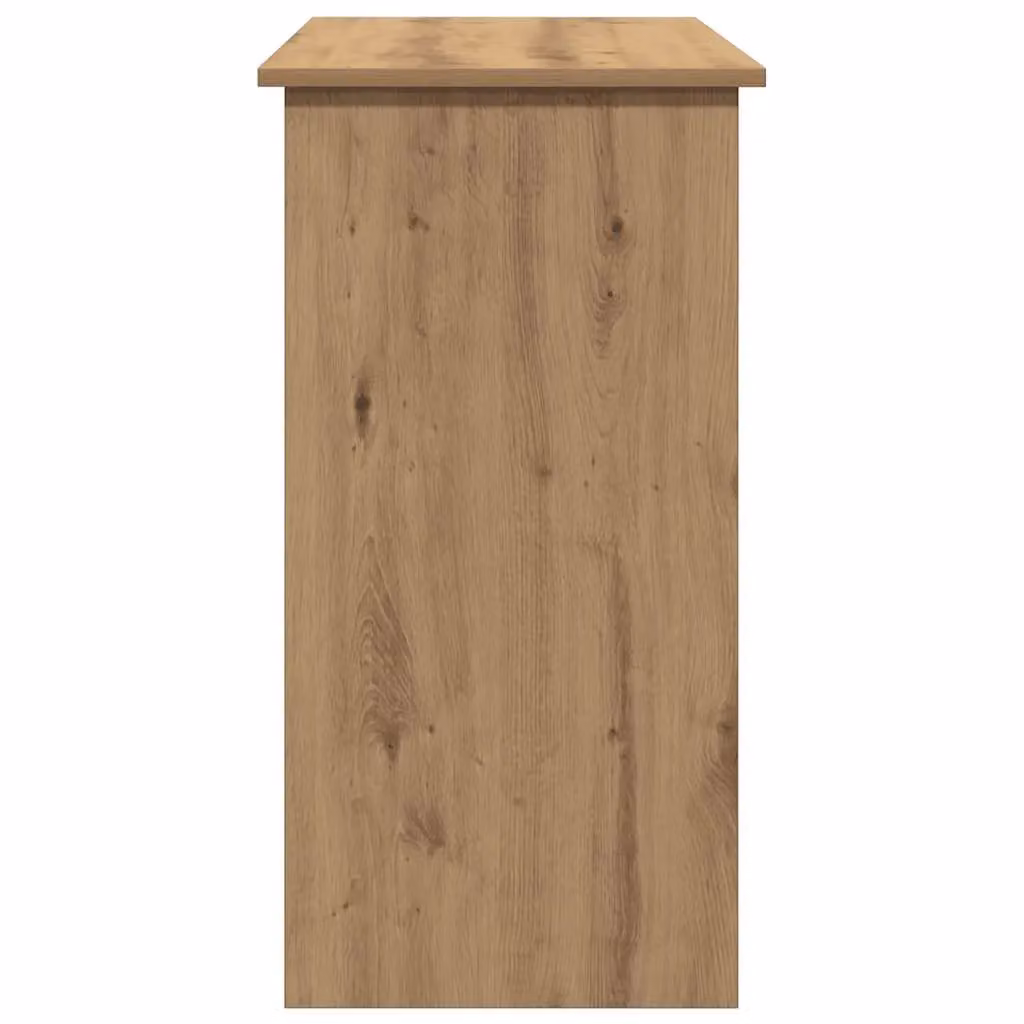 Berkfield Artisan Oak Writing Desk in Brown, W/D/H: 80 x 40 x 75 cm – 4