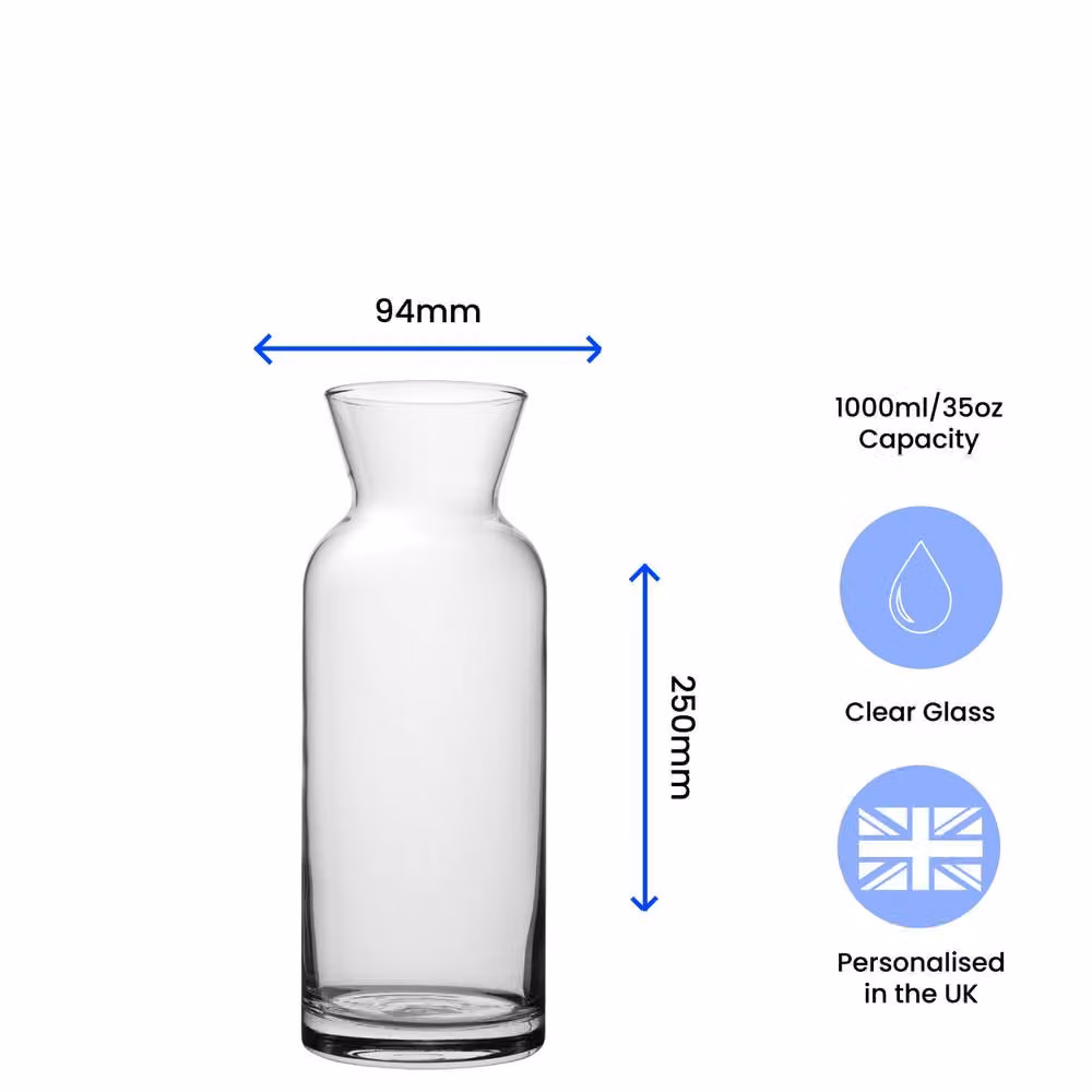 Uniqueful Personalised Commemorative Coronation of the King Glass Vase in Clear – 3