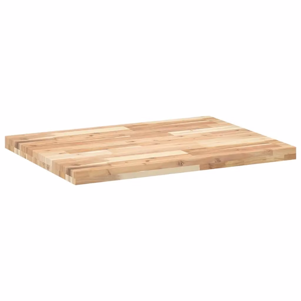 Berkfield Home Solid Wood Acacia Desk Top in Brown, W: 80 cm, D: 60 cm, H: 4 cm – 2