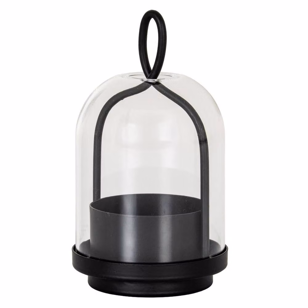 Hill Interiors Nysa Black Tabletop Candle Lantern, H 19 cm x W 10 cm x D 10 cm – 2