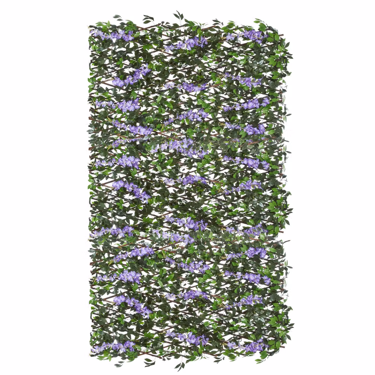 Marco Paul Artificial Wisteria Purple Expandable Willow Trellis Garden Privacy Screen, W/H: 90 x 180 cm – 3