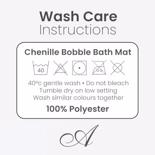 Allure Bath Fashions Bobble Chenille Non-Slip Bath Mat, Brown, W: 60 cm, D: 90 cm, H: 2 cm – 6