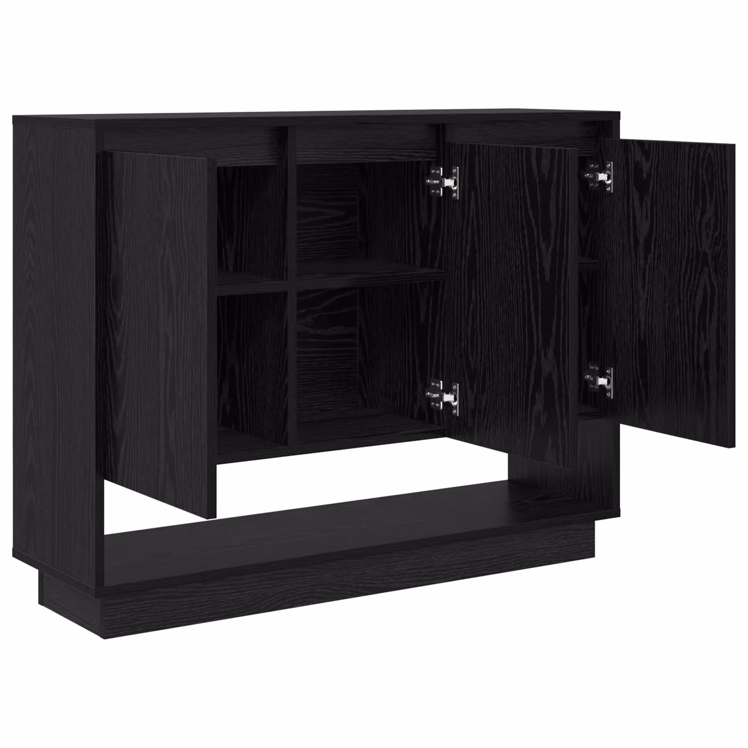 Berkfield Home Black Oak Sideboard with Shelf and Door, W/D/H: 97 x 29 x 75 cm – 4