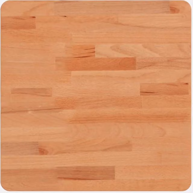 Berkfield Home Square Solid Wood Beech Table Top, Brown, W: 40 cm, D: 40 cm, H: 1.5 cm
