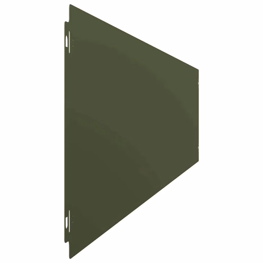 Berkfield Home Lawn Edgings, 10 Pieces, Olive Green, Cold-rolled Steel, 20 x 103 cm – 4