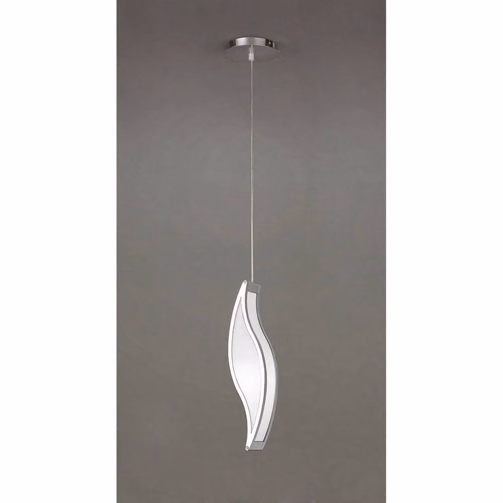 Netlighting Sintesys Pendant Light in Polished Chrome and Silver with E27 Socket – 2