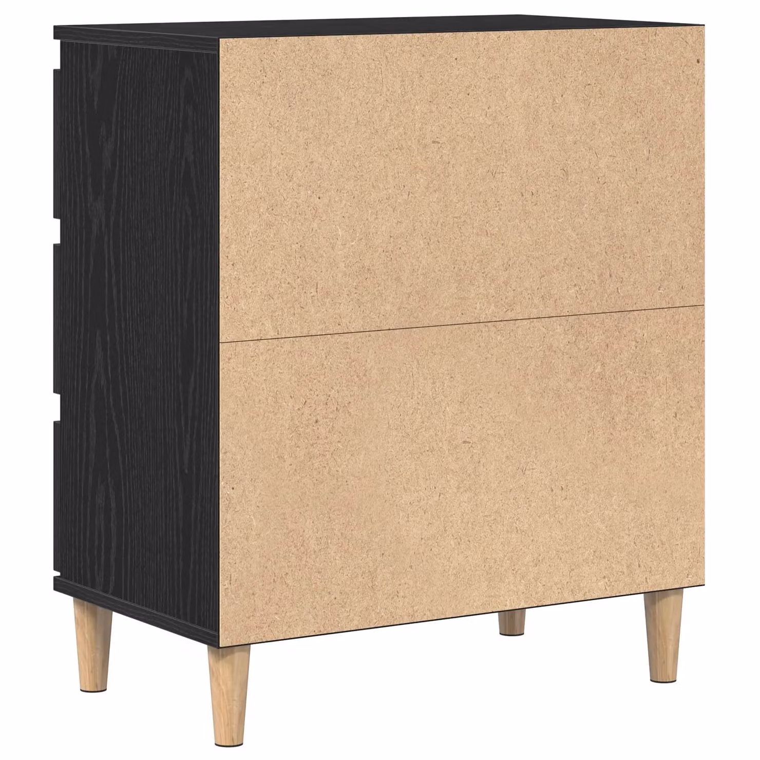 Berkfield Home Modern Black Oak Sideboard in Engineered Wood W/D/H: 60 x 35 x 70 cm – 4
