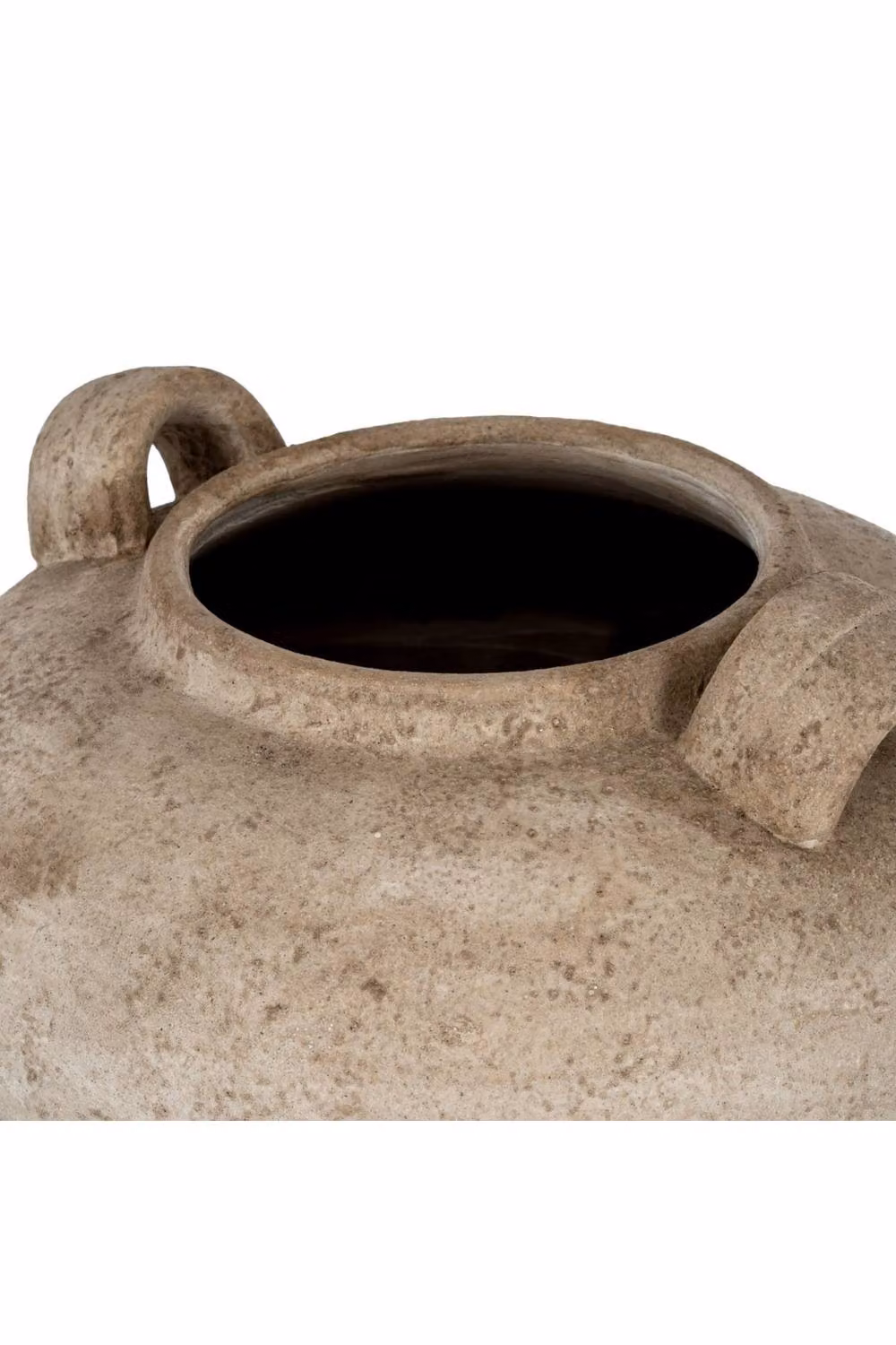 KDMD Stately Large Mediterranean Terracotta Urn Vase with Handles in Brown Ceramic – 2