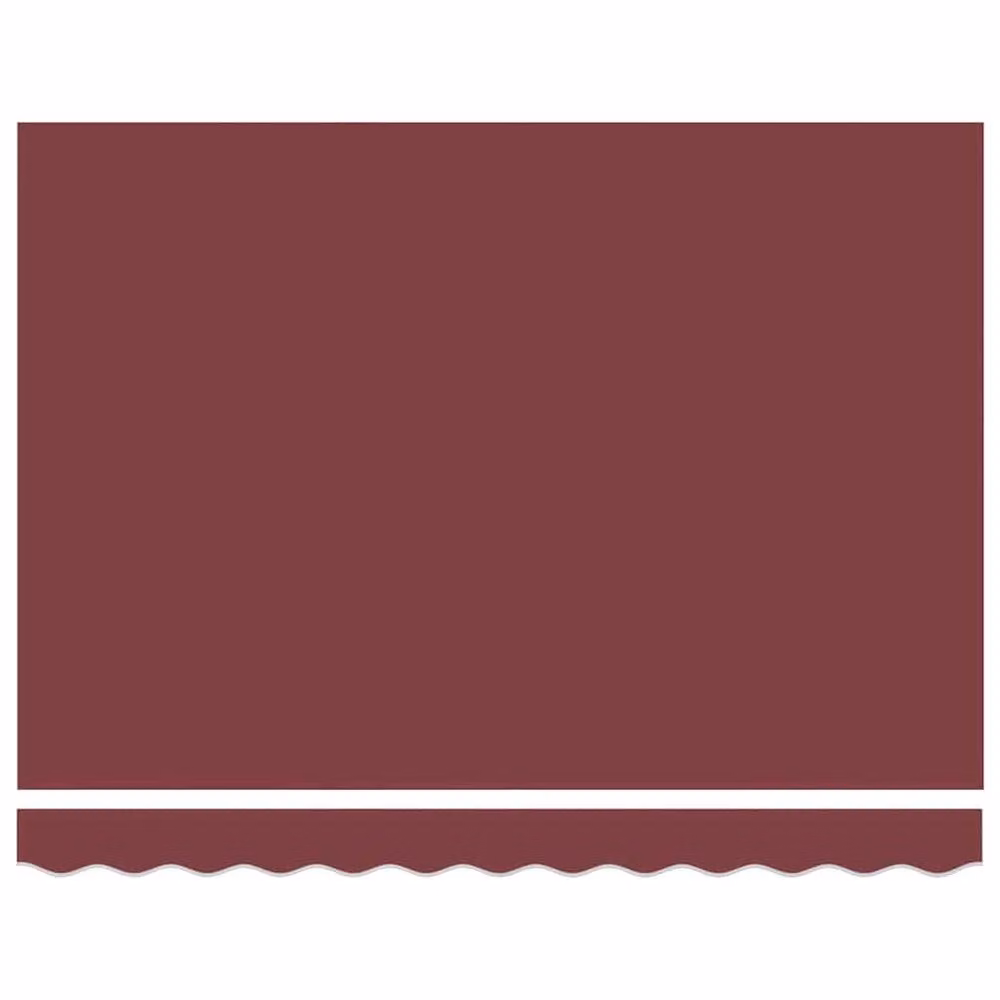 Berkfield Home Manual Retractable Folding Arm Awning in Red Polyester, W: 300 cm, D: 250 cm, H: 245 cm – 4