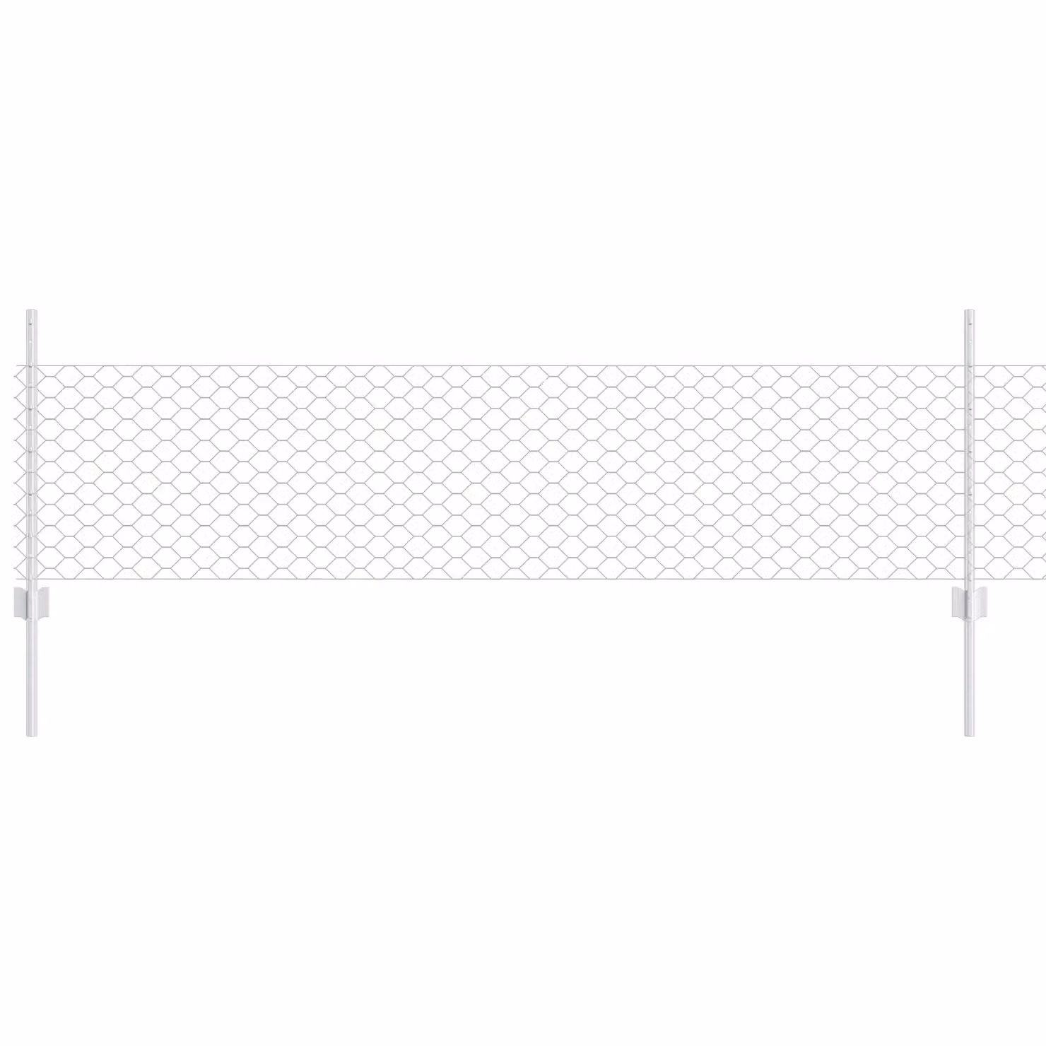 Berkfield Home 5-Piece Galvanised Steel U-Channel Fence Posts in Silver, Height: 60 cm – 2