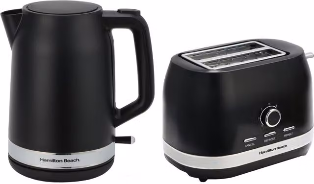 Hamilton Beach Black Breakfast Bundle in Black Plastic