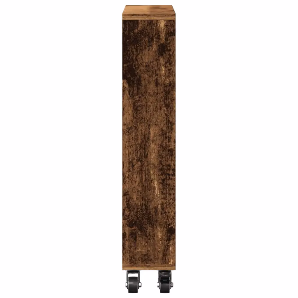 Berkfield Home Narrow Storage Trolley in Old Wood Brown, W/D/H: 48 x 13 x 68 cm – 4