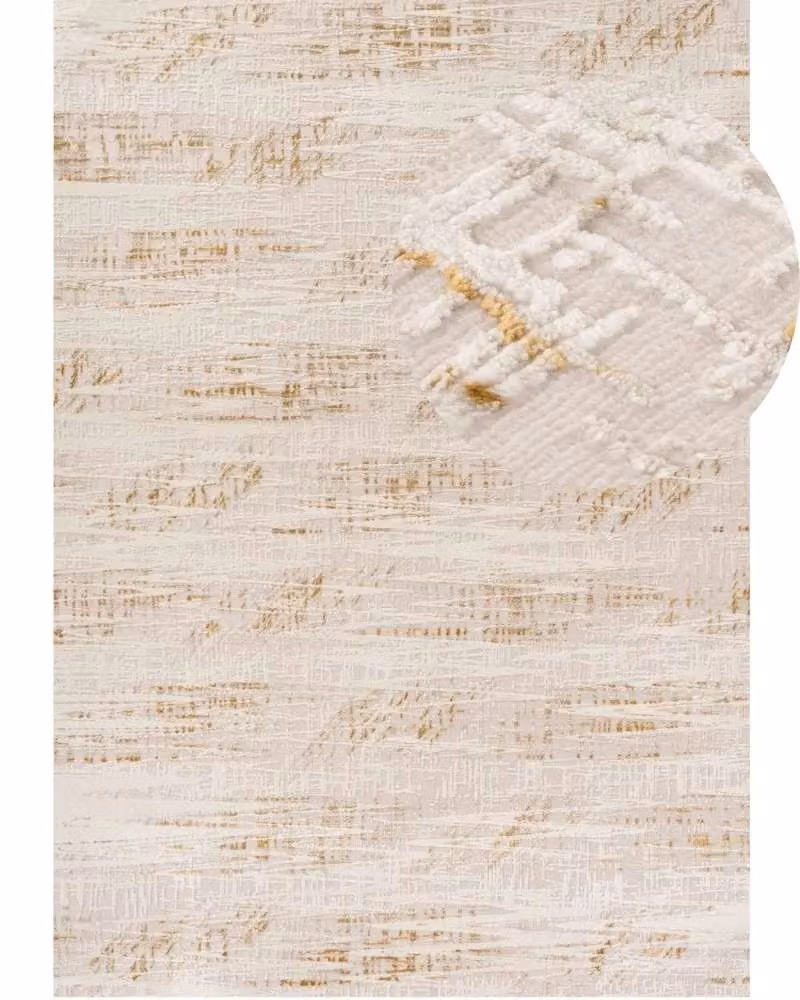 THE RUGS Carmel Abstract Area Rug in Gold, W: 160 cm, L: 230 cm – 2