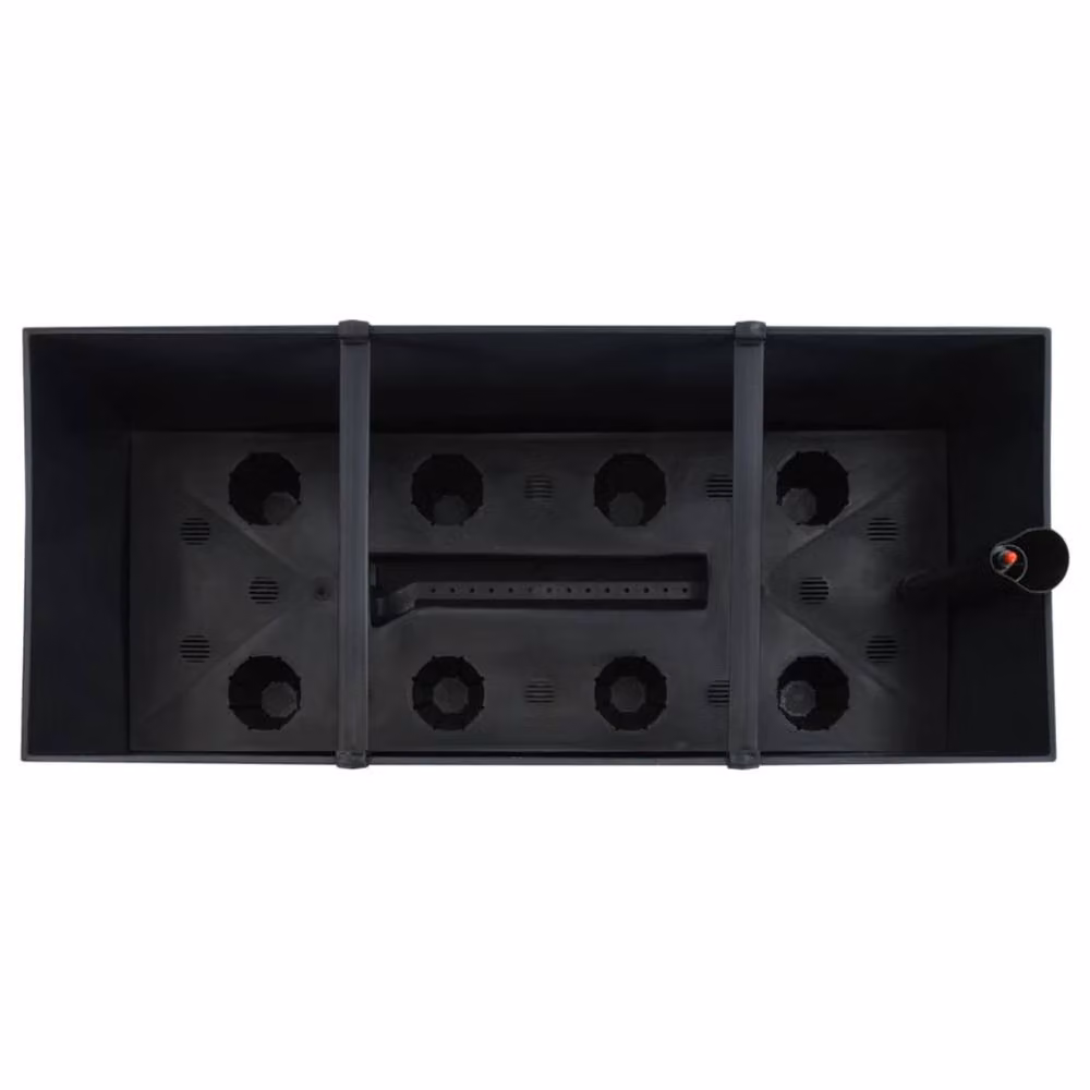 Berkfield Home Raised Garden Bed in Anthracite and Black Plastic WPC, W: 60 cm, D: 25 cm, H: 46 cm – 4