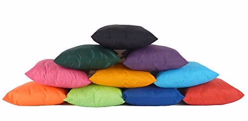 Bean Lazy Waterproof Outdoor Garden Seat Cushion in Orange with Removable Washable Polyester Cover, W/D/H: 45 x 45 x 45 cm – 2