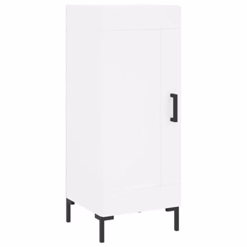 vidaXL Modern White Sideboard in Matt Engineered Wood W/D/H: 34.5 x 34.5 x 90 cm – 1