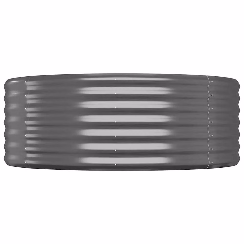 Berkfield Home Garden Powder-coated Steel Raised Bed in Anthracite, W/D/H: 100 x 100 x 36 cm – 3